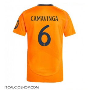 Real Madrid Eduardo Camavinga #6 Seconda Maglia 2024-25 Manica Corta